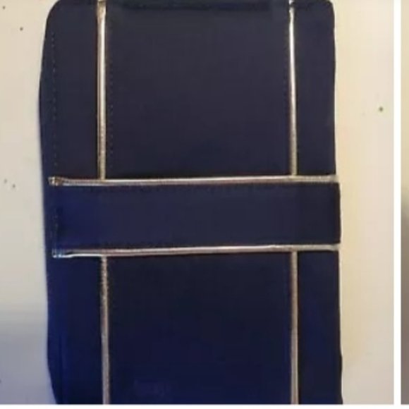 vintage Yves saint laurent clutch-blue and gold - Picture 2 of 4